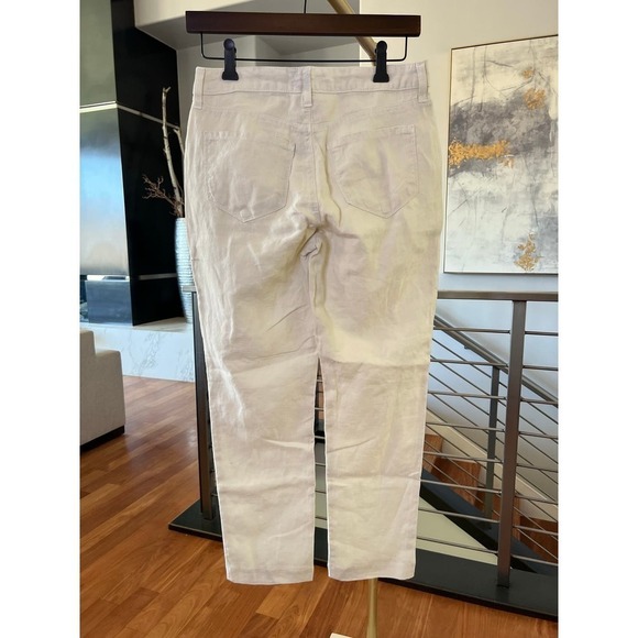 L'Agence Sada Linen Pants in Ivory - Picture 2 of 12